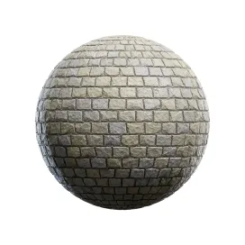 Grey stone brick wall 3